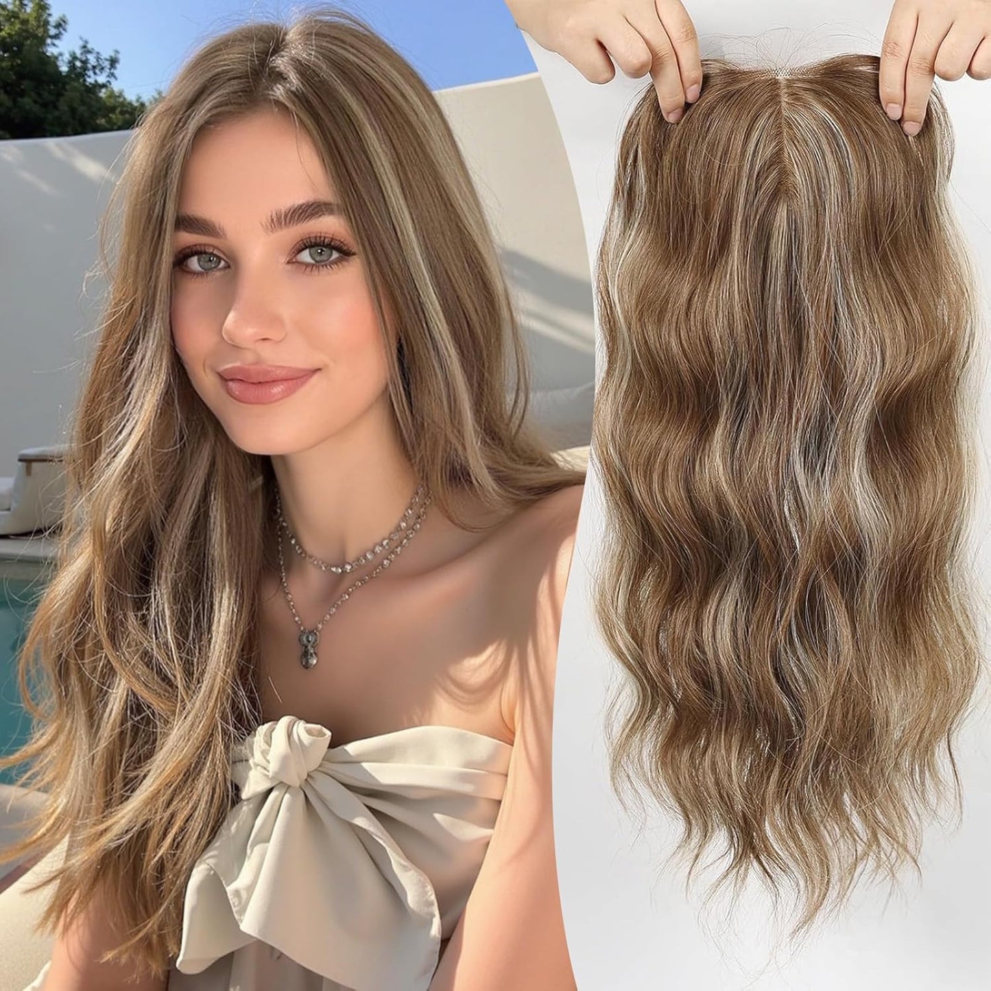 ⏰ Final Hours –✨2026 New Lightweight & Breathable Wavy Hair Topper