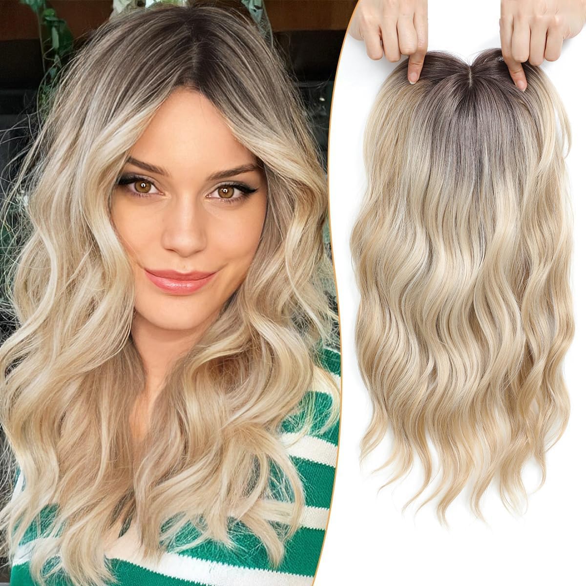 ⏰ Final Hours –✨2026 New Lightweight & Breathable Wavy Hair Topper