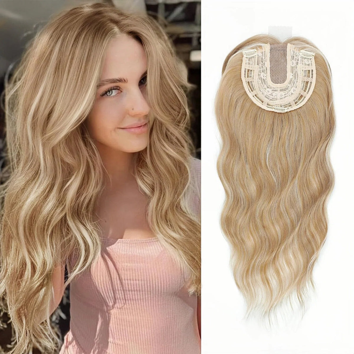 ⏰ Final Hours –✨2026 New Lightweight & Breathable Wavy Hair Topper