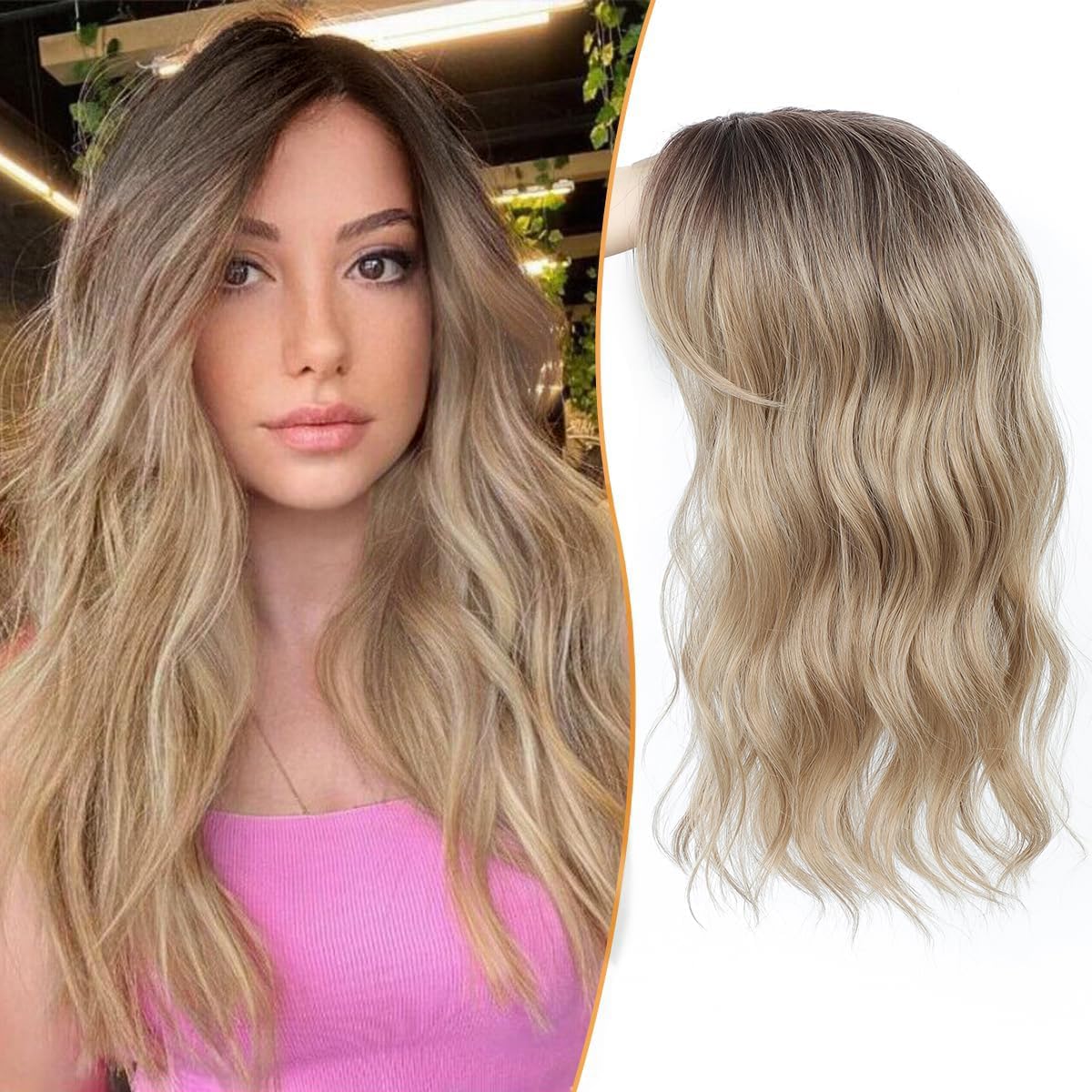⏰ Final Hours –✨2026 New Lightweight & Breathable Wavy Hair Topper