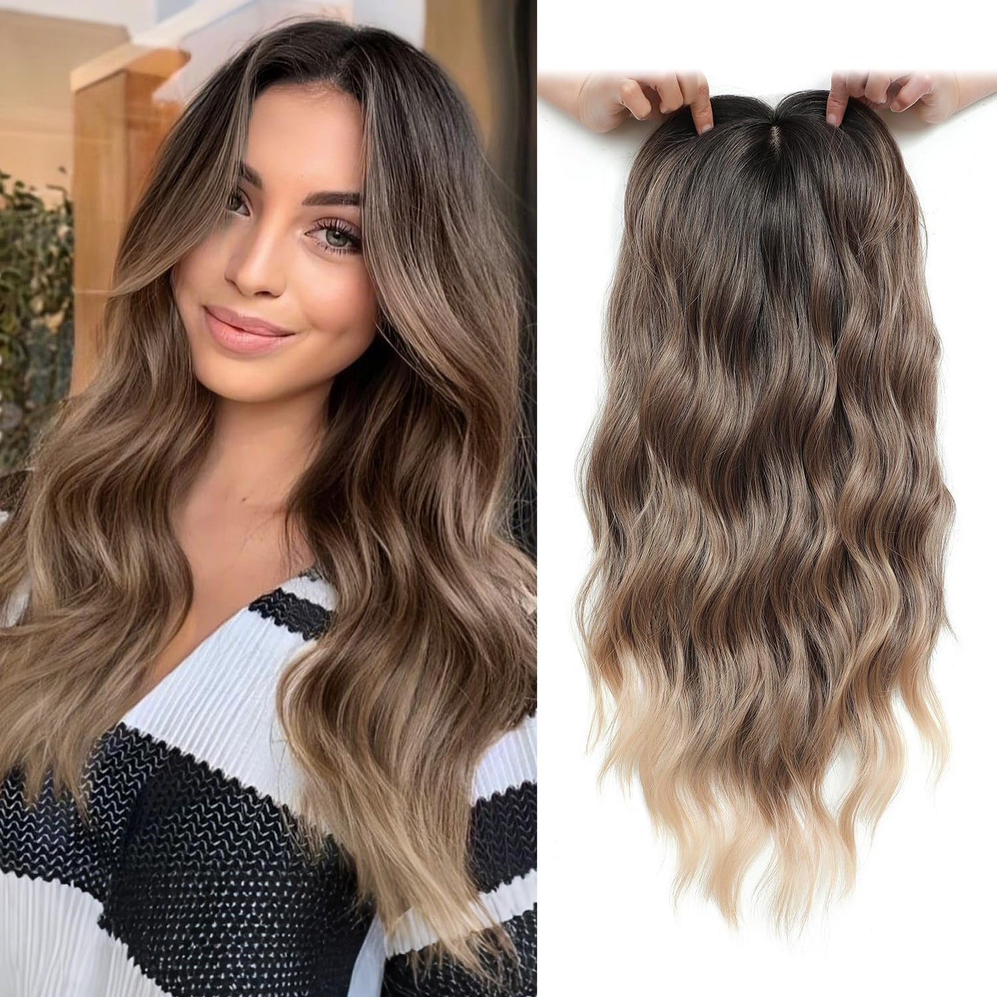 ⏰ Final Hours –✨2026 New Lightweight & Breathable Wavy Hair Topper