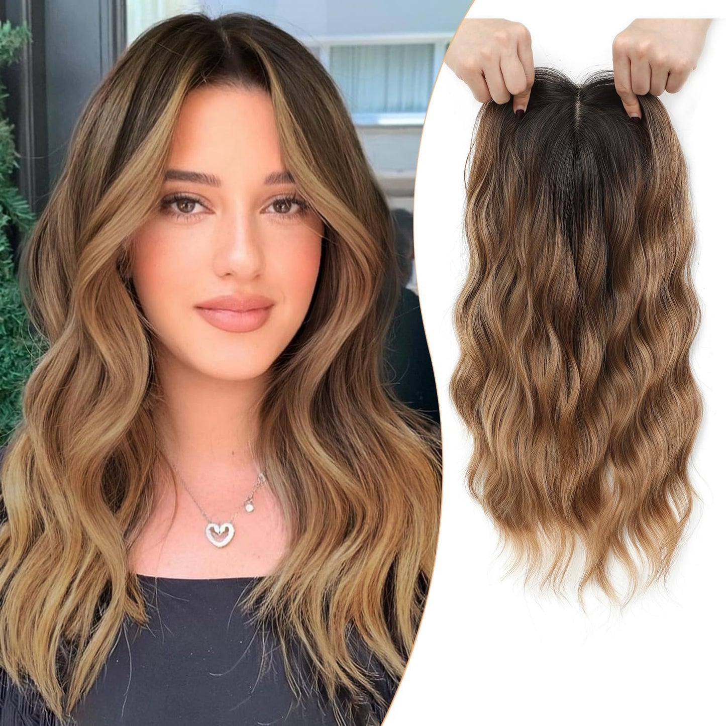 ⏰ Final Hours –✨2026 New Lightweight & Breathable Wavy Hair Topper