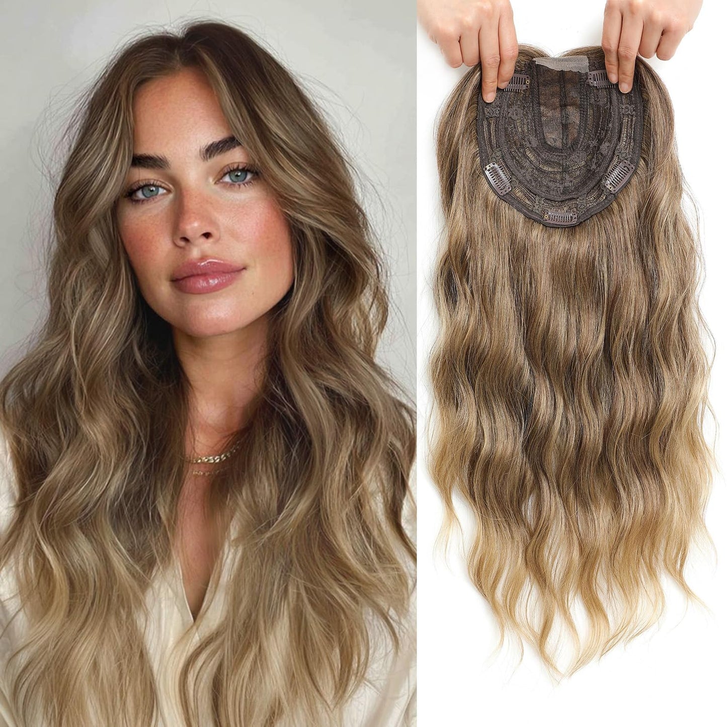 ⏰ Final Hours –✨2026 New Lightweight & Breathable Wavy Hair Topper