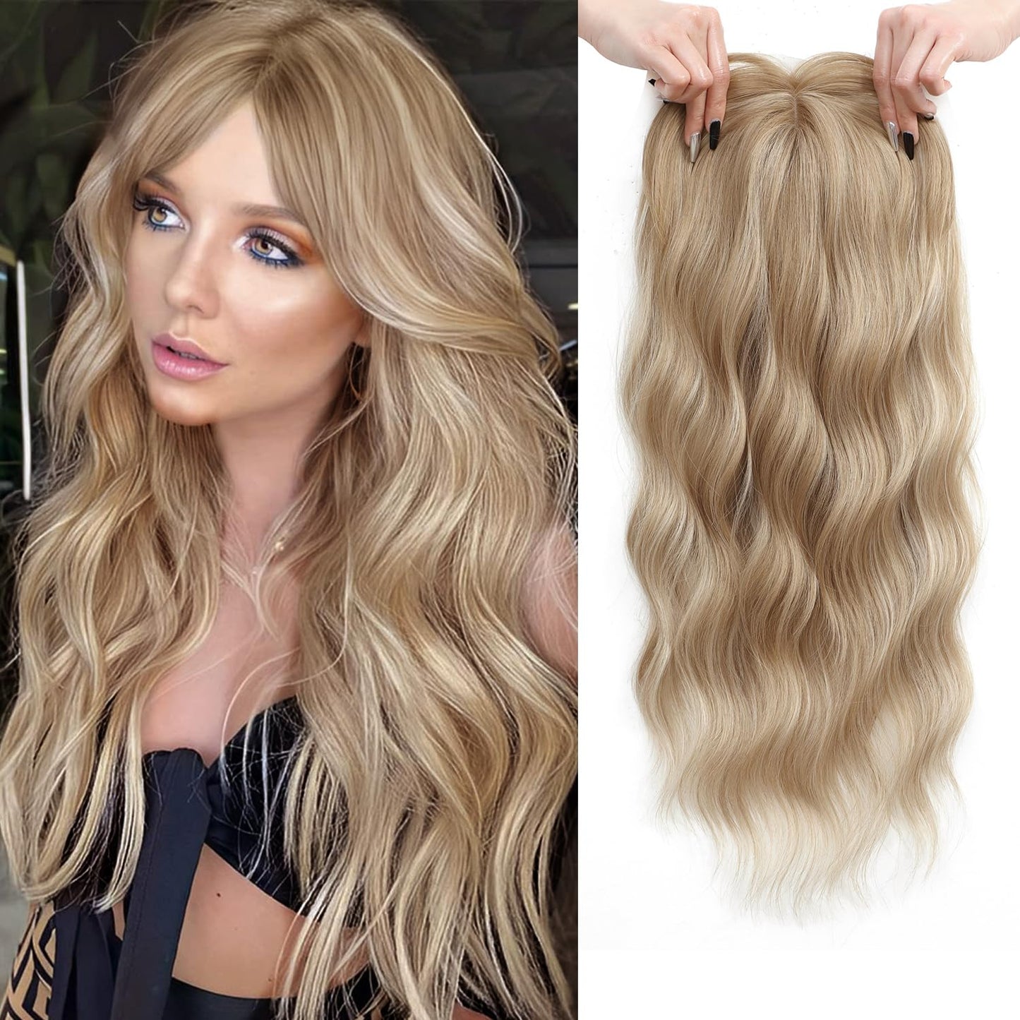 ⏰ Final Hours –✨2026 New Lightweight & Breathable Wavy Hair Topper