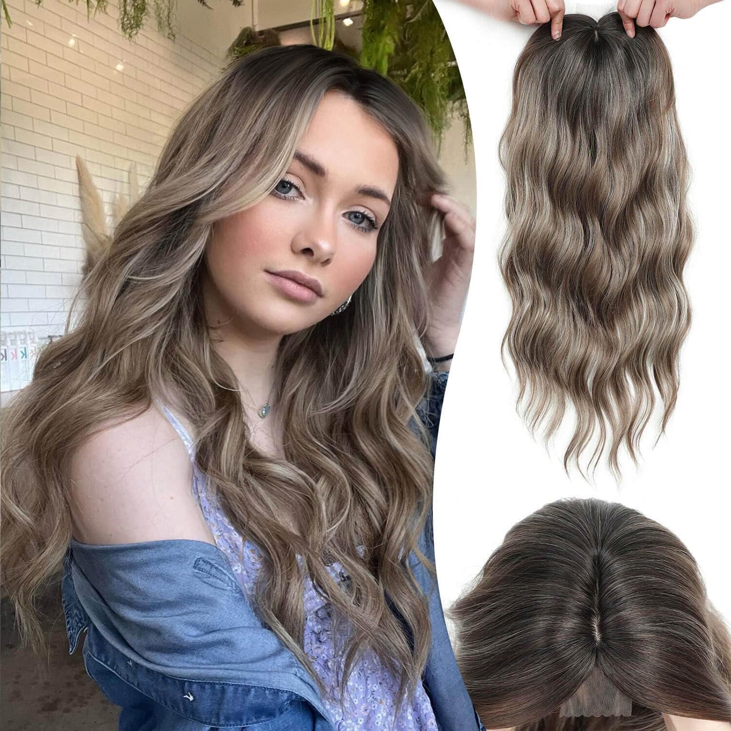 ⏰ Final Hours –✨2026 New Lightweight & Breathable Wavy Hair Topper