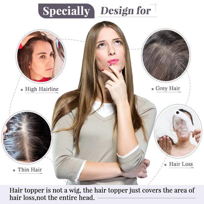 ⏰ Final Hours –✨2026 New Lightweight & Breathable Wavy Hair Topper