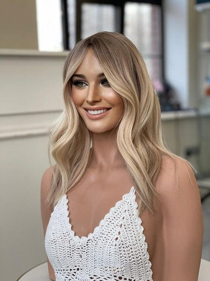 Finest Blond European Human Hair Topper for Thinning Hair (Silk Base)
